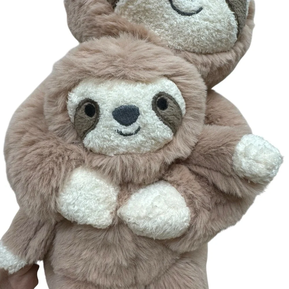 Cloud Island Sloth Mom and Baby Plush Rattle Stuffed Animal Toy Target Brown - Picture 3 of 9